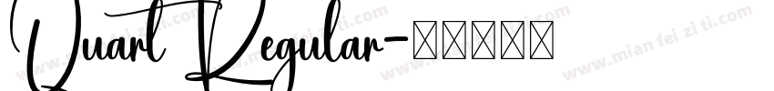 Quart Regular字体转换